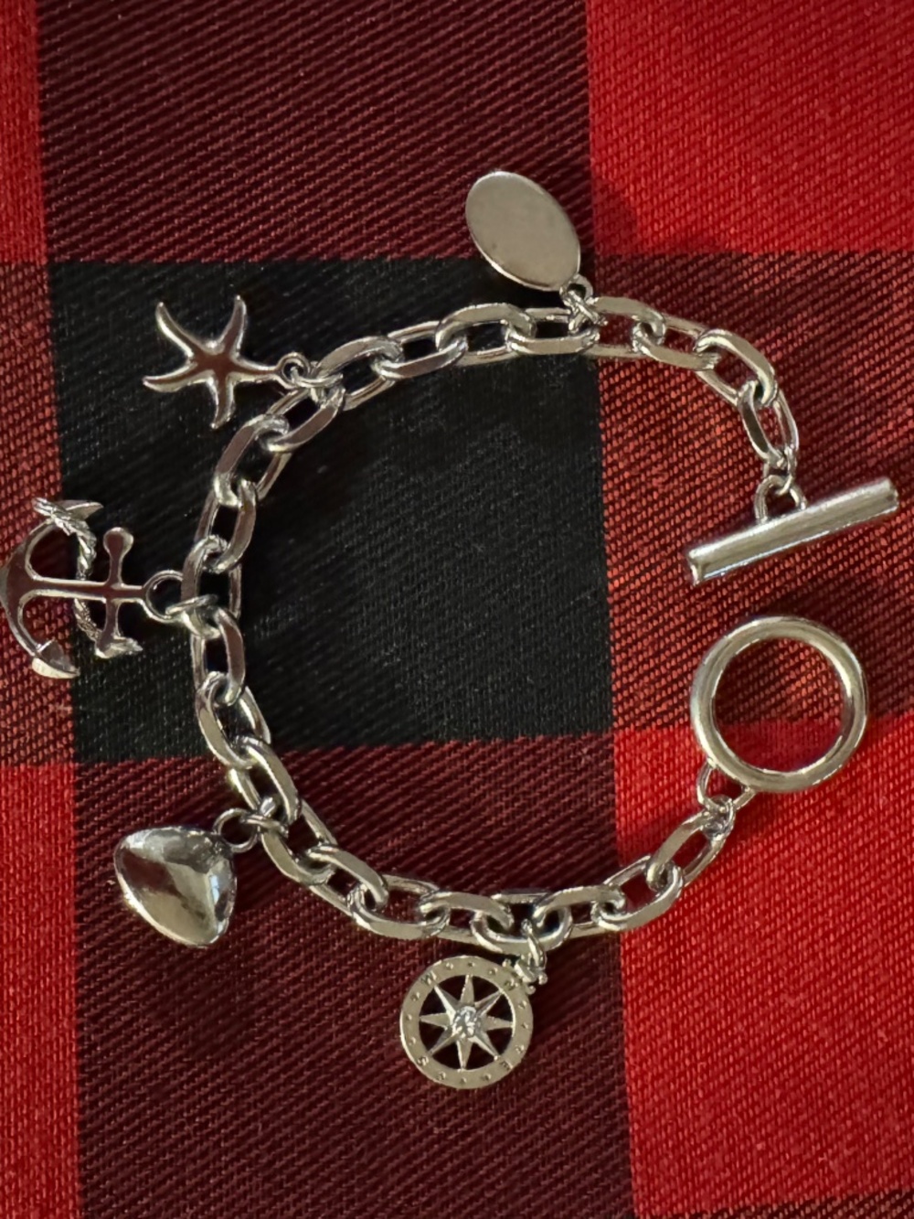 Buckley London Nautical Dangle Charm Bracelet - 8"